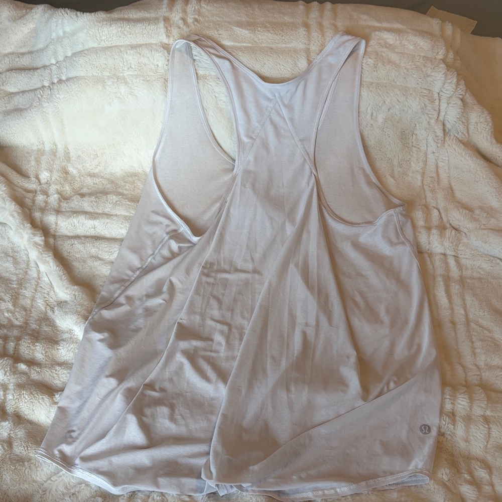 lululemon Soft White Racerback Tank - Picture 5 of 5